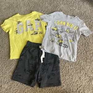 Boys Clothes - 2 Shirts & Shorts